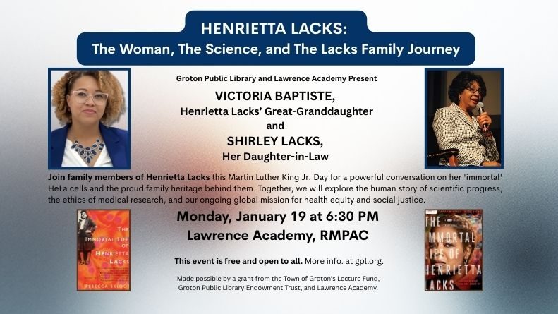 Website Hero Henrietta Lacks Event Flyer Jan 2026 791 x 445 px