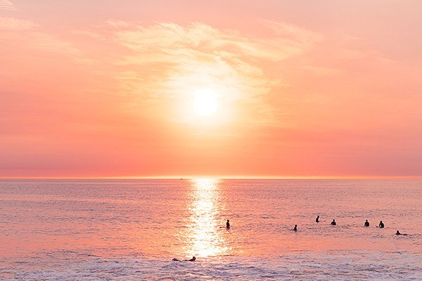 Surfer Sunset Photograph by Diane Davis