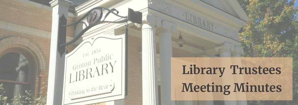 Trustee Meeting Minutes Banner Image