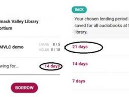 OverDrive/Libby Default Checkout Period Changing March 29, 2024 Thumb