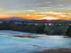 Joelle Feldman, Sunset Over Mount Wachusett