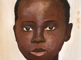 Isabella Meehan '23, "Osman" (portrait painting, part of the Sierra Leone Memory Project Series)