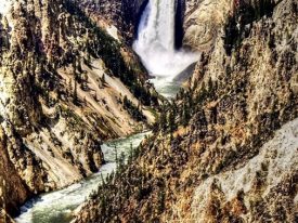 Waterfall: Yellowstone National Park