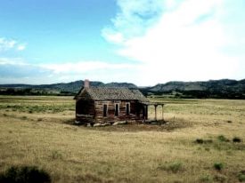 Shack: 1800s Shack: 1800s school house,  South Dakota prairie