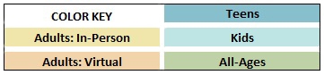 Calendar Color Key