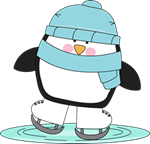 skating penguin